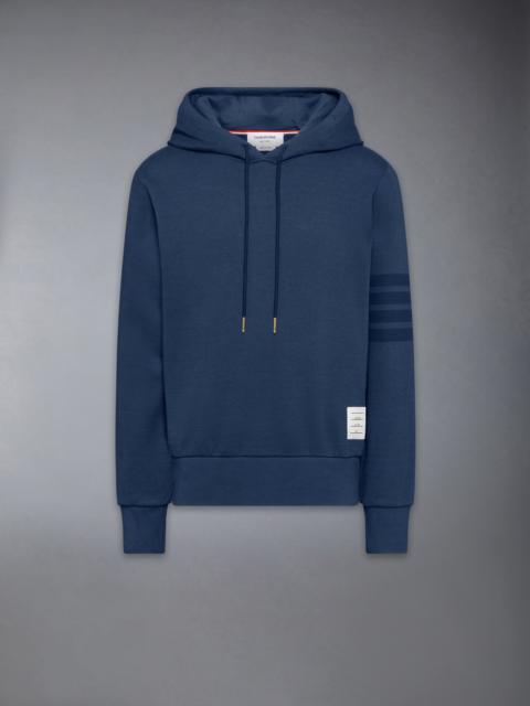 Thom Browne SOLID LOOPBACK 4-BAR HOODIE
