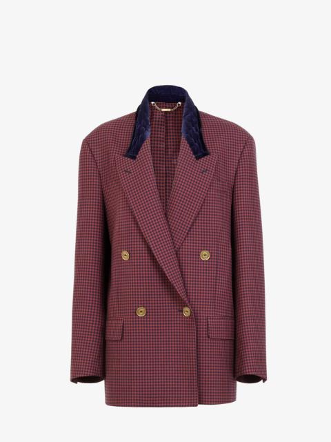 FENDI Check wool blazer