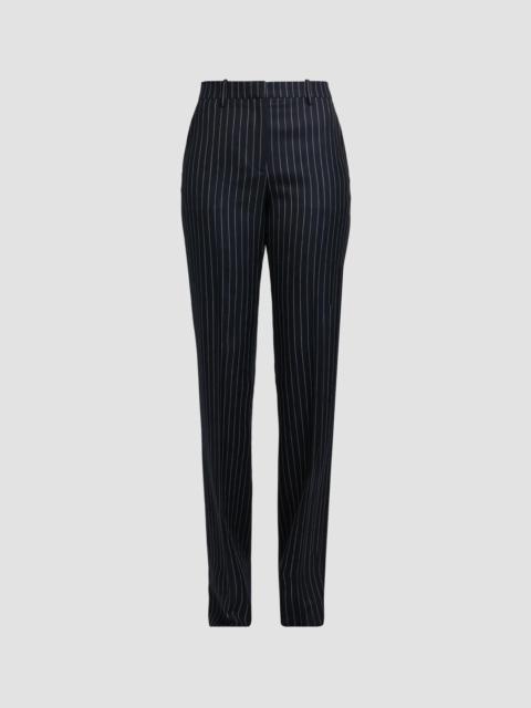 TOM FORD Women's Chalk-Striped Wool Straight-Leg Boyfriend Pants - Blue White