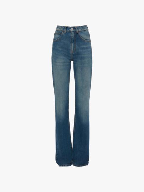Victoria Beckham Julia Stretch Jean In Mid Blue