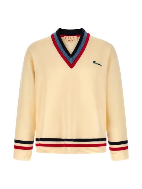 Marni Logo embroidery sweater