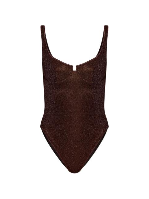 Oséree square-neck swimsuit