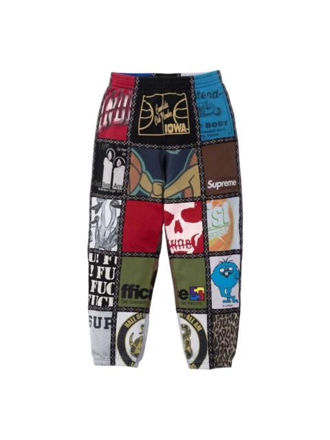 Supreme Supreme FW25 x Number (N)ine Patchwork Sweatpant 'Multi' FW25P65-MULTICOLOR