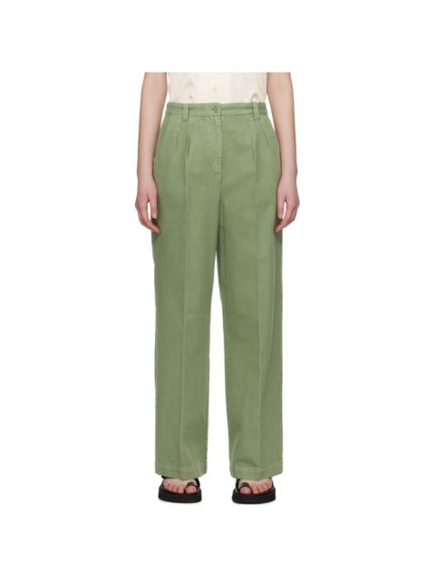 A.P.C. Khaki Tressie Trousers