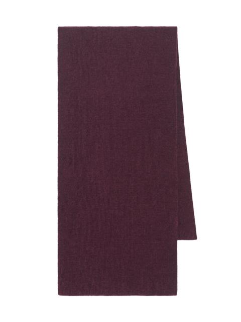 GABRIELA HEARST Solus Knit Scarf in Plum Silk