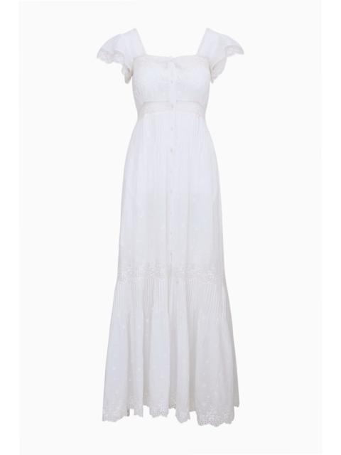 LoveShackFancy Georgine Cotton Lace Maxi Dress