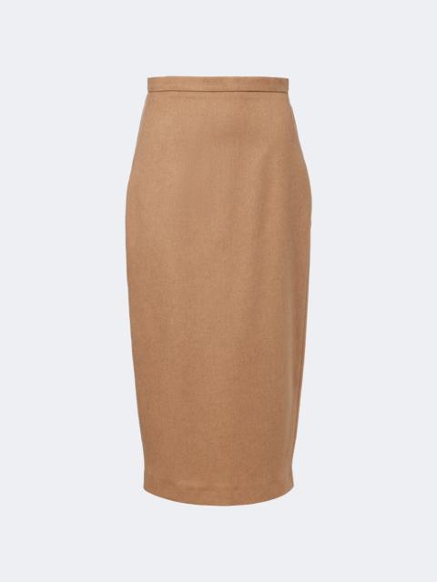 Max Mara Camel hair midi skirt