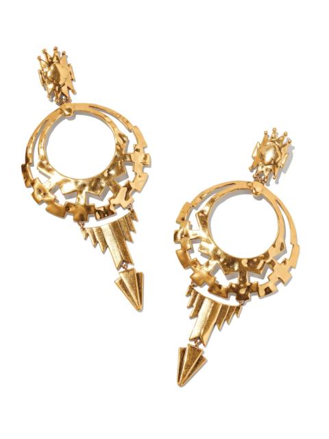 KENDRA SCOTT Shera Statement Earrings in Vintage Gold