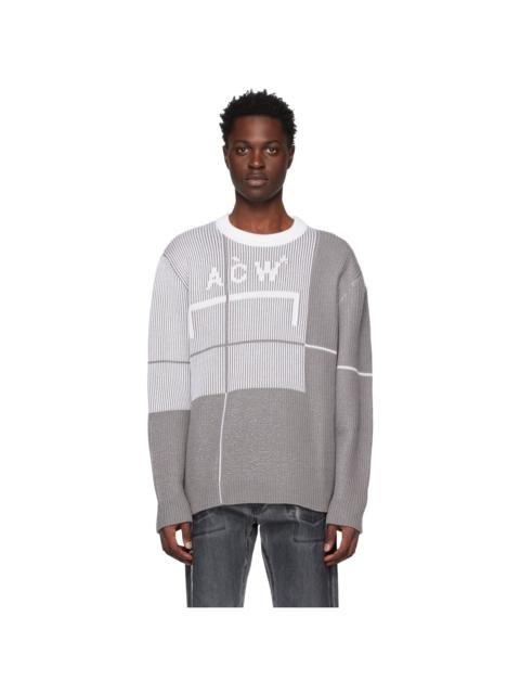 A-COLD-WALL* Gray Grid Sweater