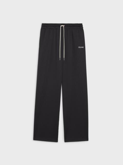 CELINE CELINE EMBROIDERED TRACK PANTS IN DOUBLE-SIDED JERSEY