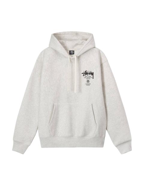 Stussy World Tour Hoodie 'Ash Heather'