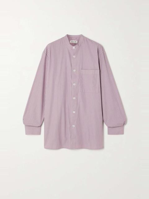 BIRKENSTOCK + TEKLA pinstriped organic cotton-voile shirt