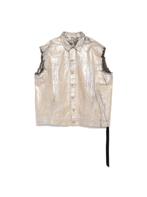 cotton denim vest