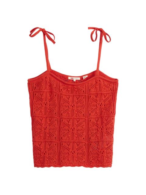 Levi's Levi's Abbey Tie Shoulder Crochet Tank