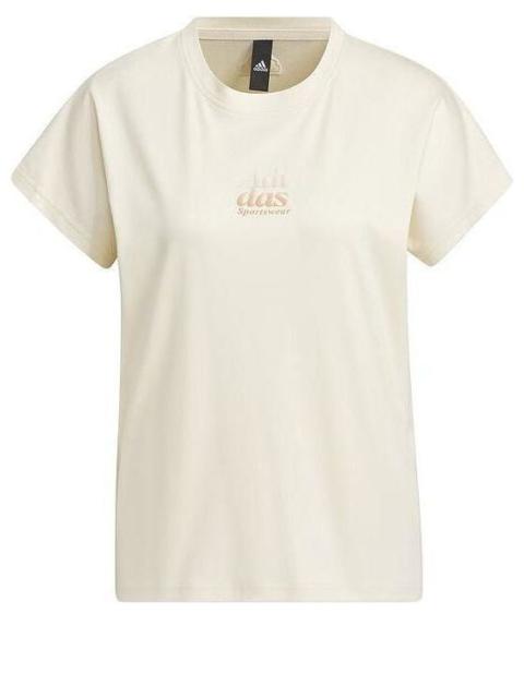 (WMNS) adidas 5 Miles Lounge Silky Touch T-shirt (Asia Sizing) 'Beige' IM8861