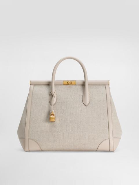 Dolce & Gabbana Marlene fabric and calfskin handbag