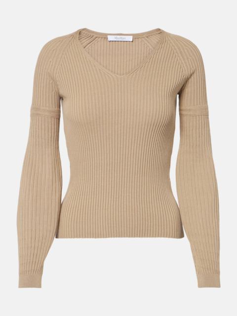 Max Mara Gioiosa ribbed-knit cotton sweater