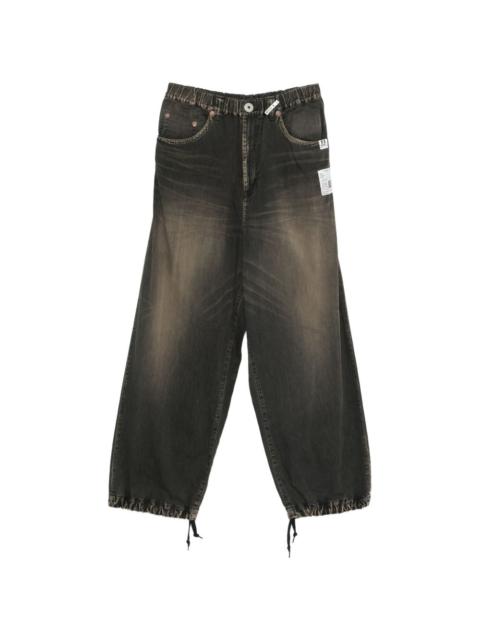 Maison MIHARAYASUHIRO drawstring light wide jeans
