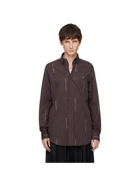 Vivienne Westwood Brown Two Button Krall Shirt