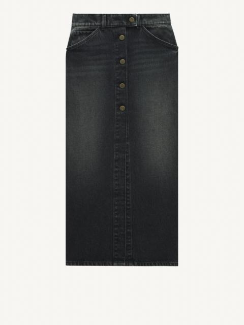 courrèges DENIM LONG SKIRT