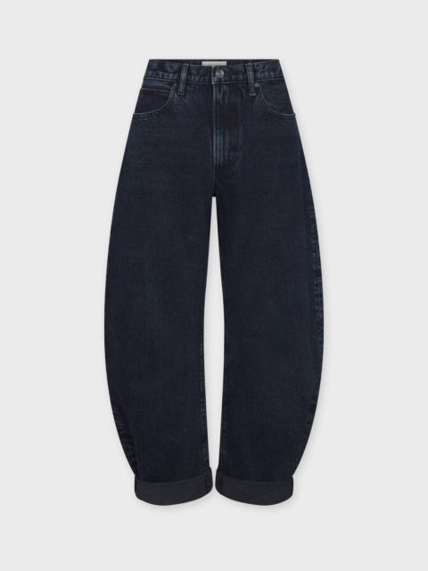 Jeans The Bubble Crop Dorado Dark blue wash