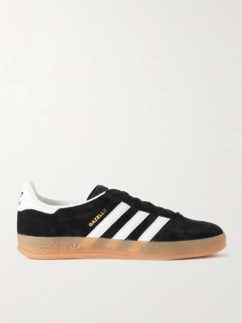 adidas Gazelle Indoor Leather-Trimmed Suede Sneakers