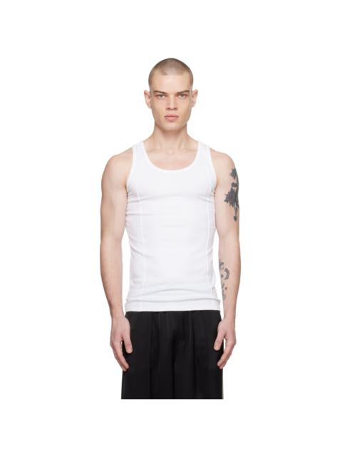 PETER DO White Creased Tank Top