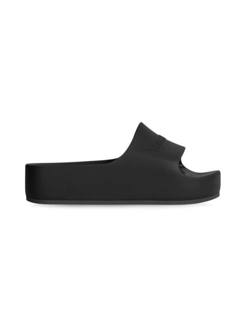 Women's Chunky Slide Sandal in Black