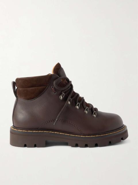 Beinn Walk Shearling-Lined Leather and Padded Suede Boots