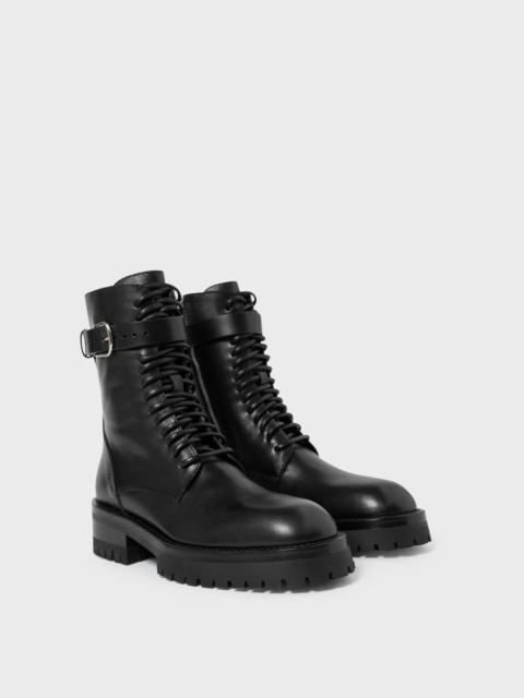 Ann Demeulemeester Cisse Combat Boots Black