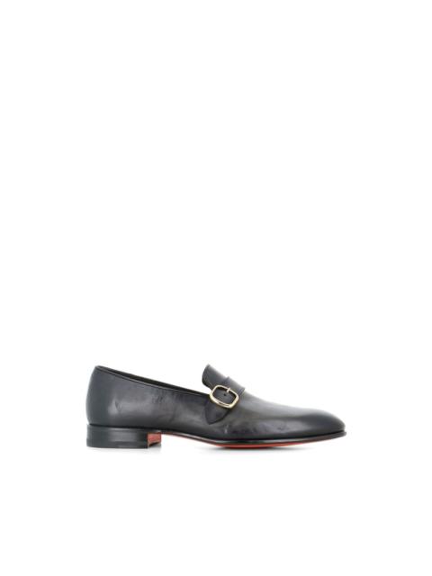 Santoni buckled monk shoes