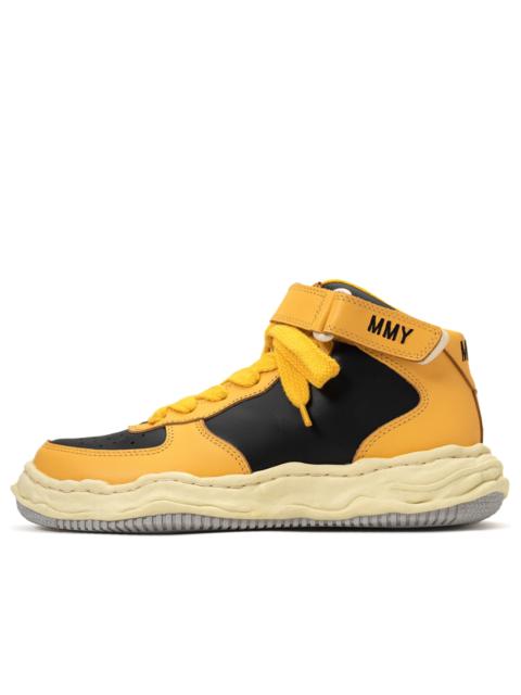 Maison MIHARAYASUHIRO Maison MIHARA YASUHIRO WAYNE VL OG Sole Leather High-top Sneaker 'Black Yellow' A09FW729-BLKYEL