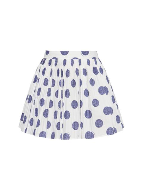 Moschino cotton pleated skirt