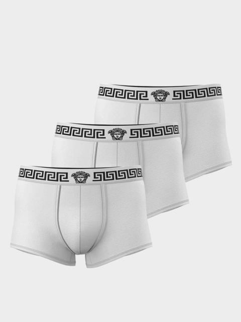 VERSACE Men & apos;s Medusa La Greca 3-Pack Boxer Briefs
