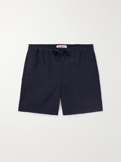 ORLEBAR BROWN Alex Straight-Leg Linen Drawstring Shorts