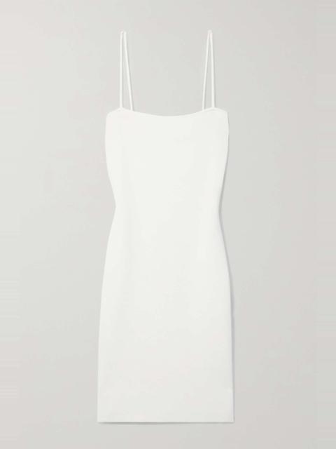 FENDI Embellished cutout stretch-knit mini dress