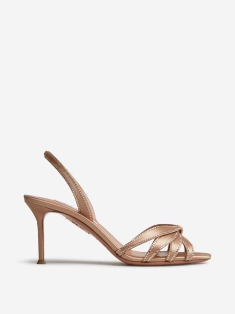 AQUAZZURA SOULMATE CRYSTAL SLINGBACKS