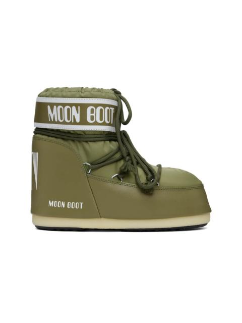 MOON BOOT Khaki Icon Low Nylon Boots