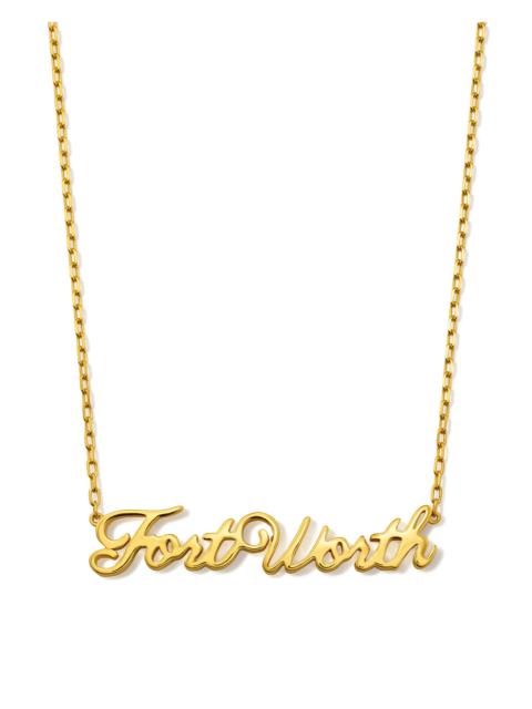 KENDRA SCOTT Fort Worth Pendant Necklace in 18k Gold Vermeil