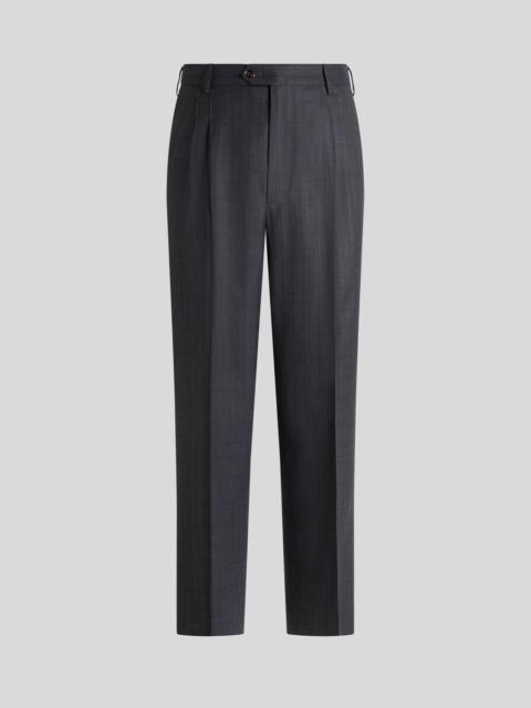 WOOL JACQUARD TROUSERS