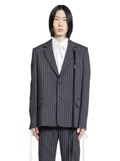Ann Demeulemeester Aksel Tailored Blazer In Pistriped Viscose