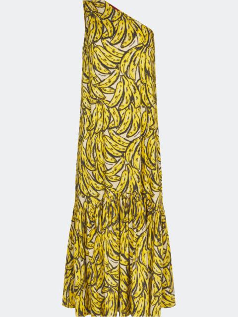 SIMONMILLER Rea Poplin Maxi Dress in Yellow Bananas