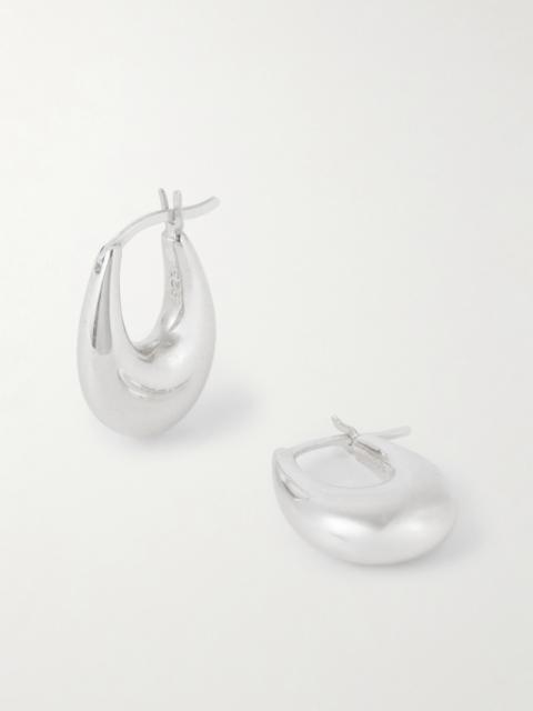 Sophie Buhai Small Etruscan Silver Hoop Earrings