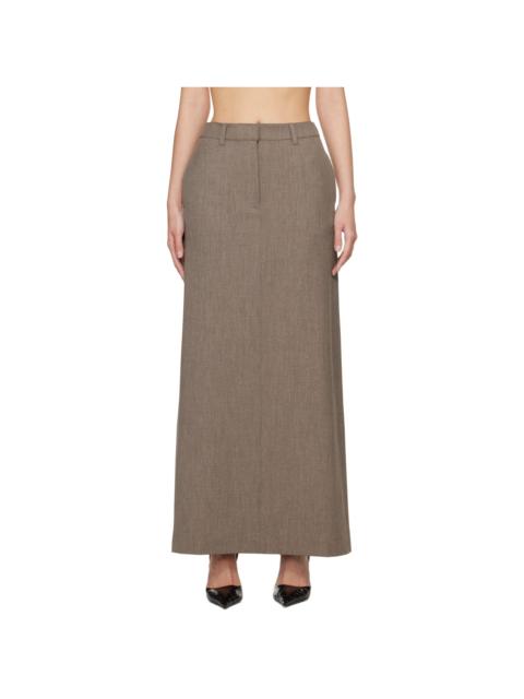 beaufille Brown Minter Maxi Skirt