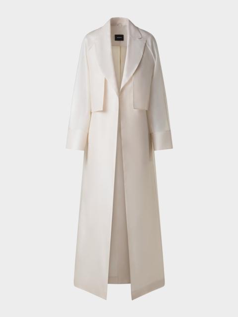 AKRIS Zendaya Silk Organza Coat With Detachable Bolero
