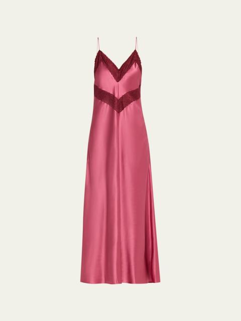 LoveShackFancy Serita Silk Maxi Dress