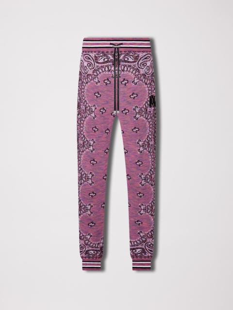 AMIRI Stretch cotton-blend velour flared leggings