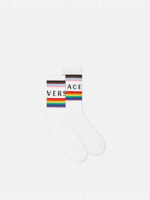 VERSACE Pride Logo Socks
