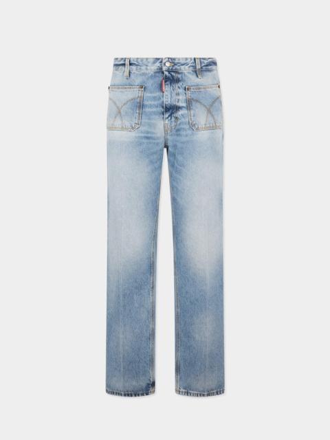 DSQUARED2 LIGHT DIAGONALE WASH SEXY 70'S PANT