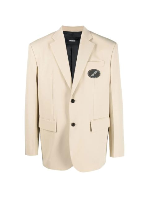We11done notched-lapel single-breasted blazer